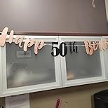 18th Birthday Decorations for Girls, Black Rose Gold Happy 18th Birthday Banner Hanging Swirls Vintage 2007 Birthday Decorations Kit Hello 18 Party Supplies