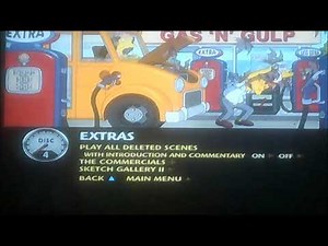 DVD Menu Walkthrough to The Simpsons The Complete 15th Season UK DVD Disc Four