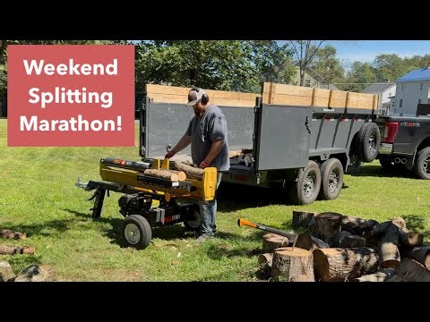 Firewood Splitting & Stump Burning!