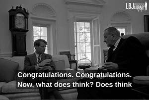 On This Day: In 1964, President Johnson had a brief telephone conversation with Attorney General Robert F. Kennedy in which Kennedy reported on the agreement reached with Senator Everett Dirksen on the Civil Rights Bill. Additionally, he asked the president to call senators who would be helpful in reaching an agreement. 📞 www.discoverlbj.org/exhibits/show/loh/telecon | Lyndon Baines Johnson Library and Museum