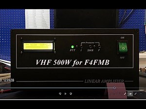 VHF 144-148 MHz amplifier 500W for F4FMB