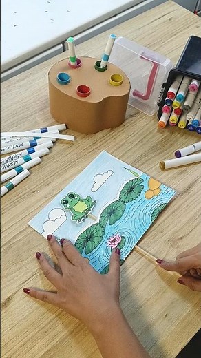 🐸 Make a Hopping Frog | Easy Paper Craft with Printable Template