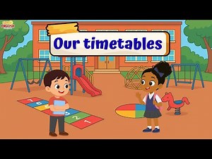 Our Timetables | Talking About School Subjects in English | English for Kids