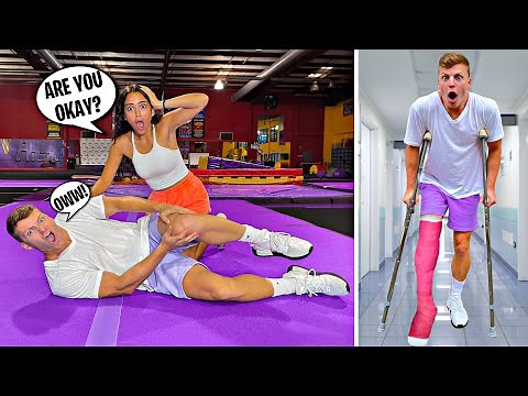 I GOT INJURED AND BROKE MY LEG! **She freaked out!**