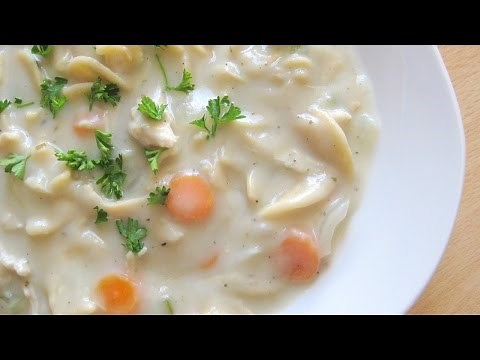 EASY CHICKEN NOODLE SOUP RECIPE (Rich and Creamy)