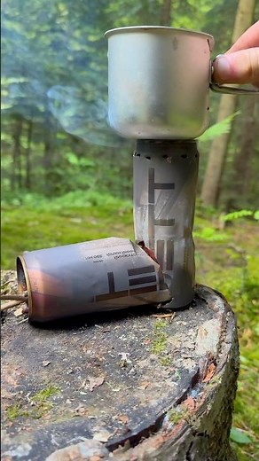Survival Skills: DIY Bushcraft Stove from Two Cans #bushcraft #camping #outdoors
