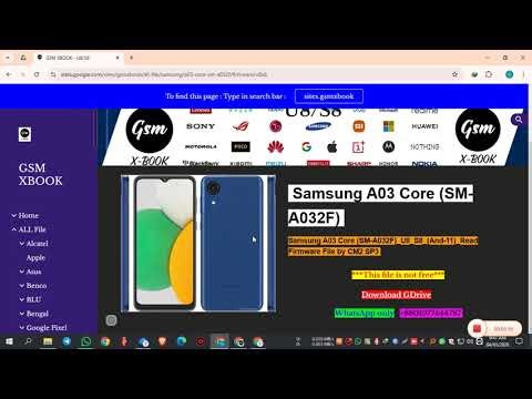 Samsung A03 Core (SM-A032F)_U8/S8_(And-11)_Read Firmware File by CM2 SP3 | #firmware #deadbootrepair