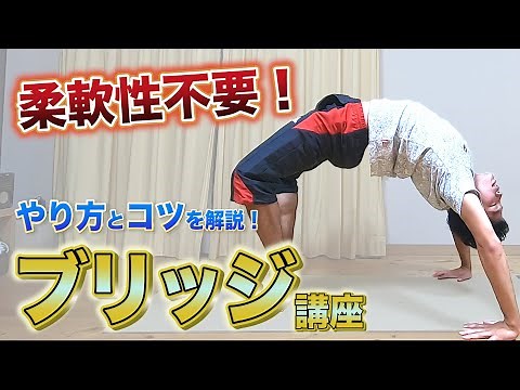 【ブリッジ講座】やり方やコツを徹底解説！柔軟性がなくてもOK！
