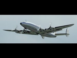 Super Constellation take off runway 28 at ZRH