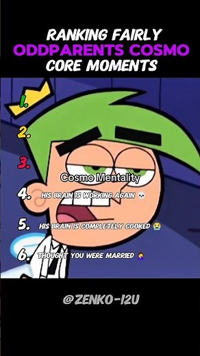 Ranking Fairly OddParents Cosmo Core Moments 😭