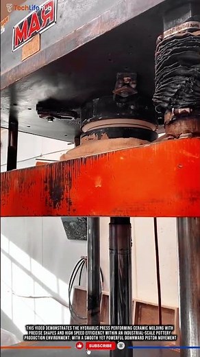 Hydraulic Press: Ceramic Molding with Precise Shapes and High Speed Efficiency #tech