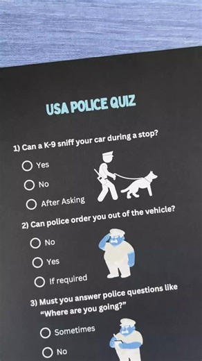 Are You in the 2% Who Can Pass This USA Police Quiz? #usapolice #drivers #quiz #quiztime #trivia