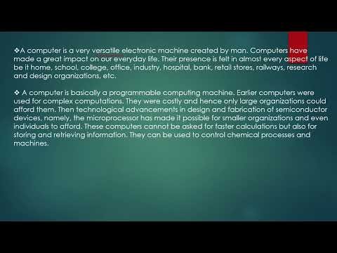 What is computer and its types?