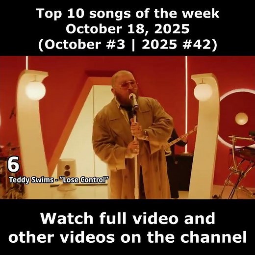 Top 10 songs of the week October 18, 2025 (October #3 | 2025 #42)