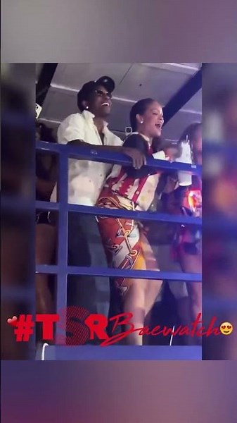 Rihanna & A$AP Rocky Put On A Show For The Crowd In Barbados