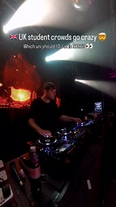 UK student night crowds go crazy 🤯 which uni would you like to see me DJ at in 2026? #unilife #dancemusic #university #student #studentlife | Jay Thomas - DJ