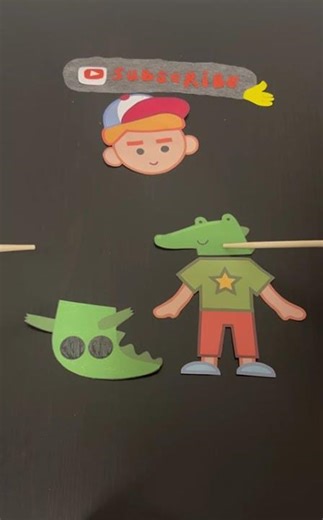 Crocodile and Boy #artshorts #art #creativepassion #paperart #creativeprocess #drawing #visualart