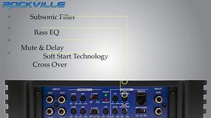 Watch Rockville dB55 4000 Watt/2000w RMS 5 Channel Amplifier Car Stereo Amp, Loud on Amazon Live