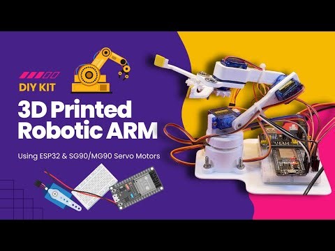 Build Your Own 3D Printed Robotic Arm Kit w/ ESP32 & Servos! DIY Tutorial