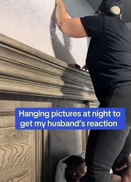 There’s no set time to hang pictures#thebells #funny #couplecomedy #husbandwife #jokes