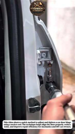 Fast Car Door Alignment Trick Using a Socket Tool | Quick Auto Repair Hack