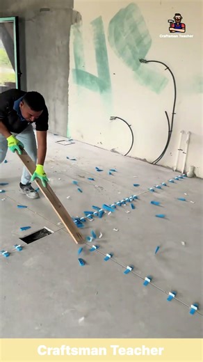 Removing Tile Leveling Work Process #shorts #construction