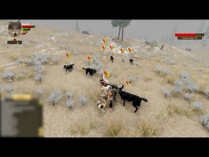 Huge Wolf Pack Attack Deadly Fight in WolfQuest 3 Anniversary Edition Multiplayer in Slough Creek