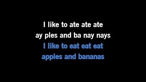 Apples and Bananas Karaoke - Children's Chorus