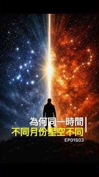 EP01S03 - 為何同一時間、不同月份星空不同: 冬天看到的星星，夏天去了哪裡？答案讓你重新理解宇宙 #Shorts #看懂天空 #天文 #科普 #星空