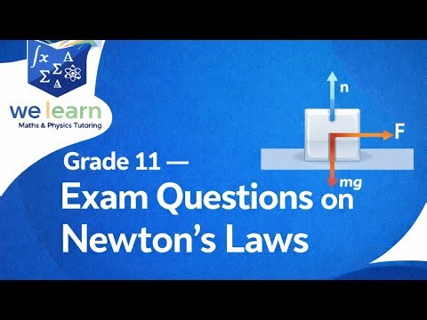 Grade 11 physics- Newtons laws exam question paper