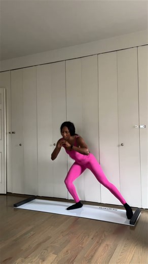 Cold outside? Get your cardio indoors! #slideboard