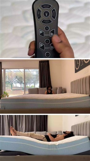 Are you in search of the ultimate sleep experience? Look no further! With our smart recliner bed, you have the freedom to personalize the position of the head and foot, enabling you to find the ideal angle for reading, watching TV, or getting a restful sleep. ✔️Head & Foot Recline ✔️Zero Gravity Mode ✔️Dual Integrated Massager ✔️Wireless Sleek Remote ✔️Easy 3 Steps Installation ✔️Free Shipping ✔️3 Years Warranty | The Sleep Company