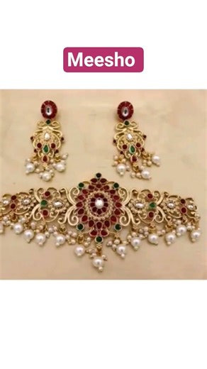 Elegant Choker #meeshofinds #meeshojewel #trending #weddingjewellery #womensfashion #choker