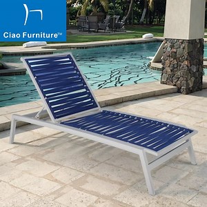 [Hot Item] Commercial Resort Outdoor Furniture Poolside Aluminum Chaise Lounge