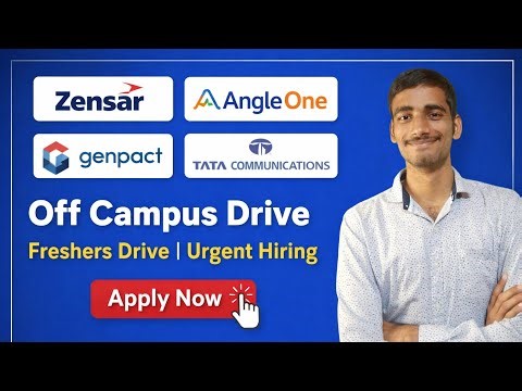 Zensar, Genpact, Tata Communications Hiring 🔥 Freshers Off Campus Drive 2026 | Apply Now