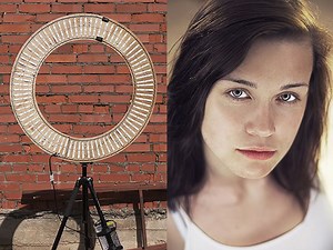 A DIY Ring Light Made with Aluminum, Plywood, and LED Light Strips