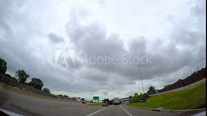 Driving time-lapse on the highway around Columbus, Ohio, 4K