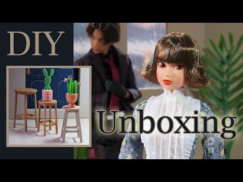 DIY Doll Stool Template + Unboxing Momoko Cafe Hopping 1:6 Scale Crafts