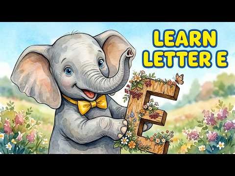 English Songs with Lyrics | Letter E Song for Kids (ABC Phonics)