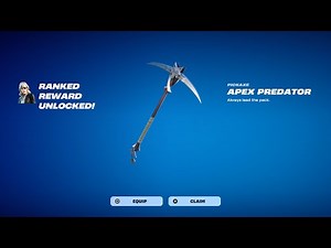 HOW TO GET RANKED APEX PREDATOR PICKAXE IN FORTNITE!