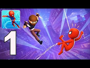 Web Master: Stickman Superhero - Gameplay Walkthrough Part 1 (iOS, Android)