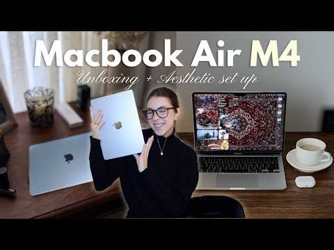 My New MacBook Air M4 Unboxing & Set Up | Is it worth it for University?