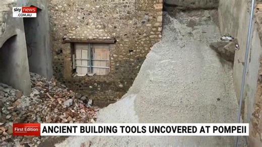 Tools unearthed at Pompeii site reveal Roman construction techniques