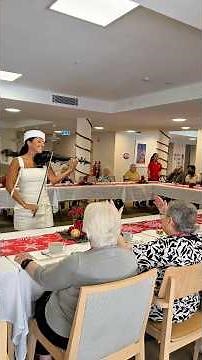 Silent Night Christmas Carol Live Violin Performance at St. Basil’s Aged Care Facility Sydney