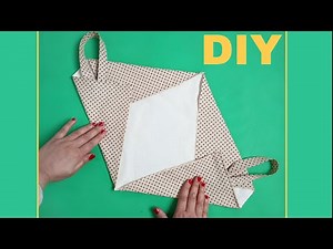 How to Make a Cute Bag from a Rectangular Piece of Cloth | Easy and Quick Sewing Tutorial