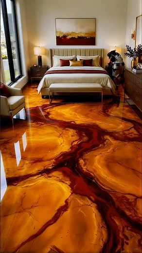 THIS MARBLE EPOXY FLOOR TRANSFORMATION IS ABSOLUTELY INSANE 😱🔥