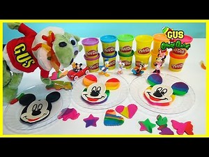 Mickey Mouse Clubhouse Play Doh Rainbow DIY