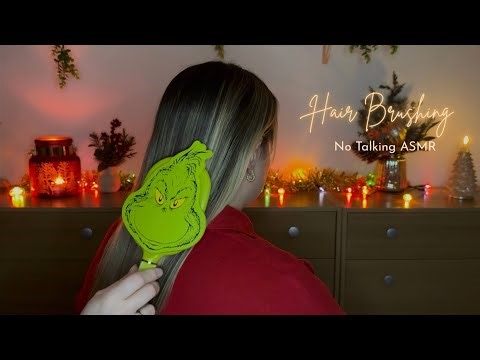 ASMR Festive Hair Brushing on Beth | No Talking just Brush Sounds