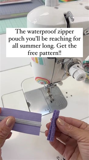 Nothing beats a waterproof pouch for your day at the beach!!And with summer quickly approaching, most likely you and the family are planning to spend some hot summer days by the water! So if you are, don’t forget to make a couple of these waterproof pouches, they are perfect for keeping your things dry and sand free!! Be sure to follow along for all things sewing & send this to a friend who would like to make one too! Head to the link in my profile to get the free pattern! #sewing #beachdays #vi