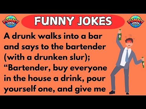 FUNNY JOKES | Hilarious Bar Joke: The Drunk's Ultimate Payback! 😂